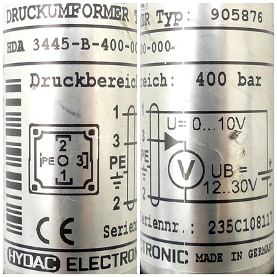 Pressure transmitter 905876 Used