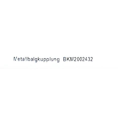 Metallbalgkupplung  Neu