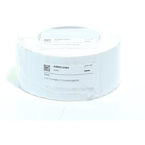 Polyester Etiketten weiß 2100STK pro Rolle  Neu OVP