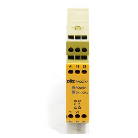 Sicherheitsschaltgerät PNOZ X7 24VACDC 2n/o 
