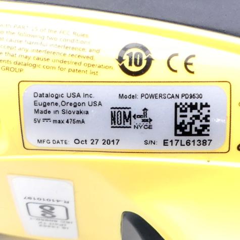 Industrial Corded Handheld RS232 KCC-CRM-DL2-PD9530 Refurbished
