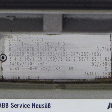 Getriebemotor FDR 80B/ 4 Q 4935678 634917SK B5 Gebraucht
