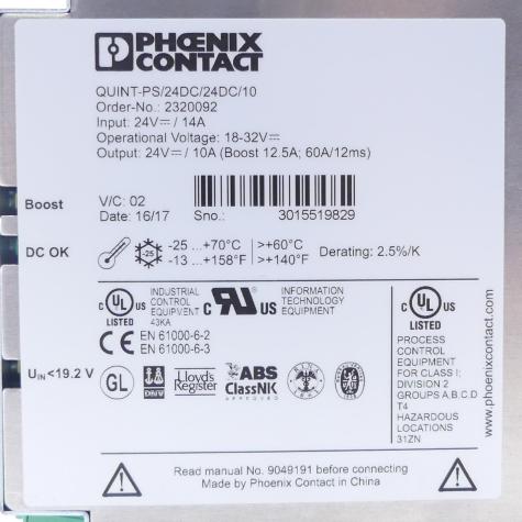 Netzgerät Quint-PS/24DC/24DC/10 Gebraucht