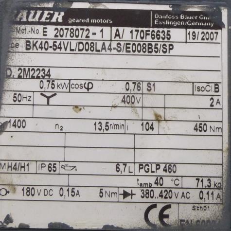 Gearmotor E 2078072-1 