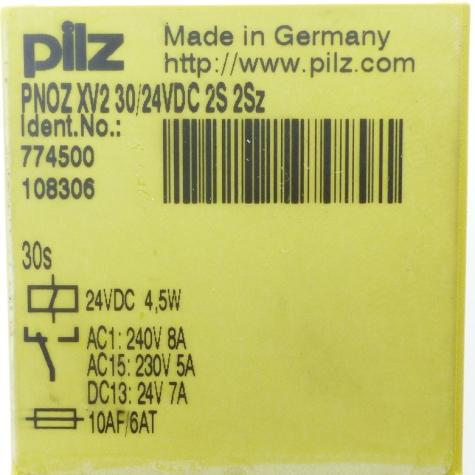 Safety Relay PNOZ XV2 PNOZ XV2 30/24VDC 2n/o 2n/o t Used