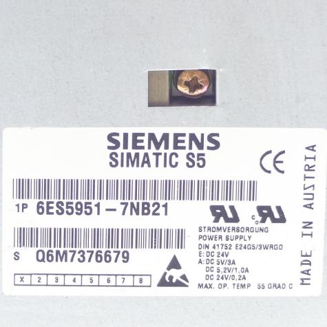 Simatic S5 Power Supply 6ES5951-7NB21 