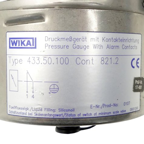 Druckmessgerät mit Kontakteinrichtung  Neu
