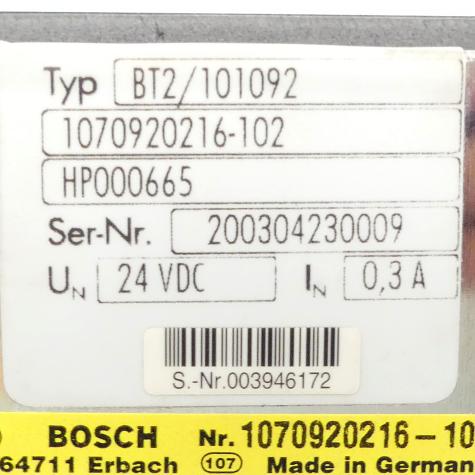 Control Panel BT2/101092 Used