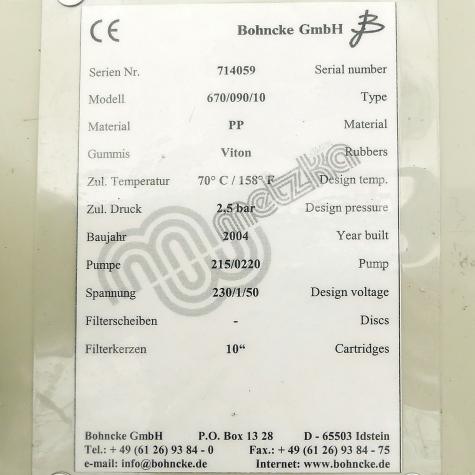 Filtereinheit  Gebraucht