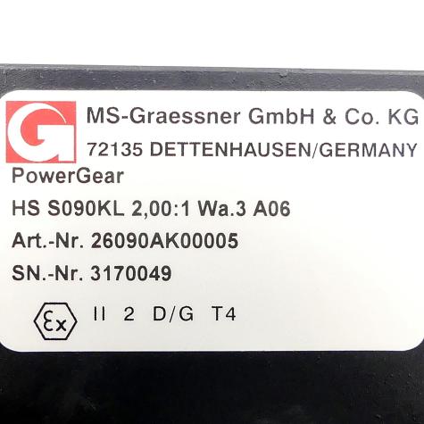Winkelgetriebe PowerGear HS S090KL  Neu
