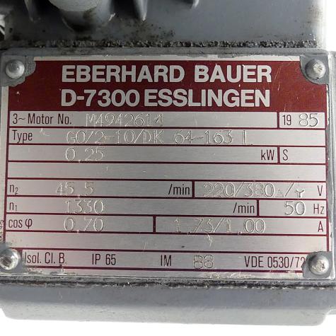 Gearmotor G072-10/DK64-163L Used