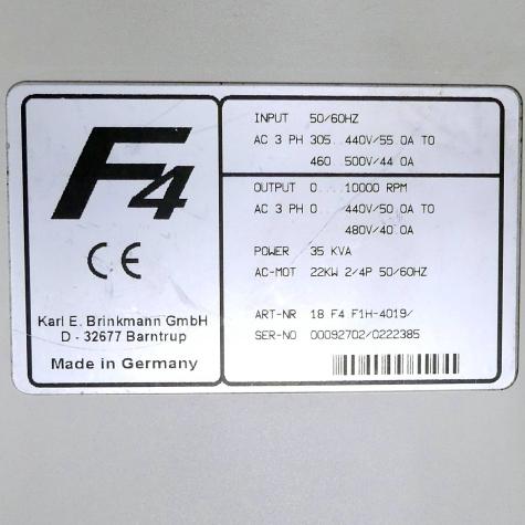 Frequenzumformer F4  Gebraucht