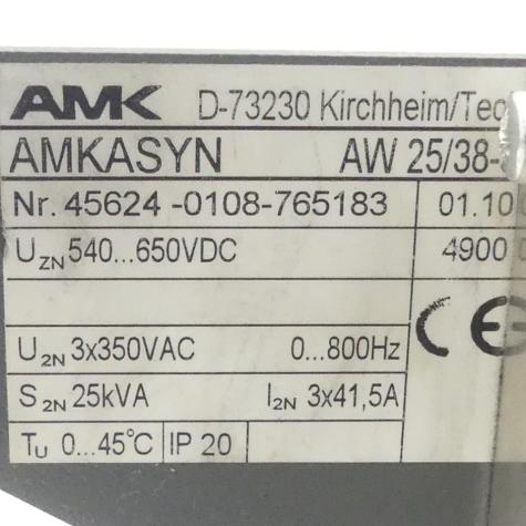 Inverter  (version 01.10) AMKASYN AW 25/38-3 Used