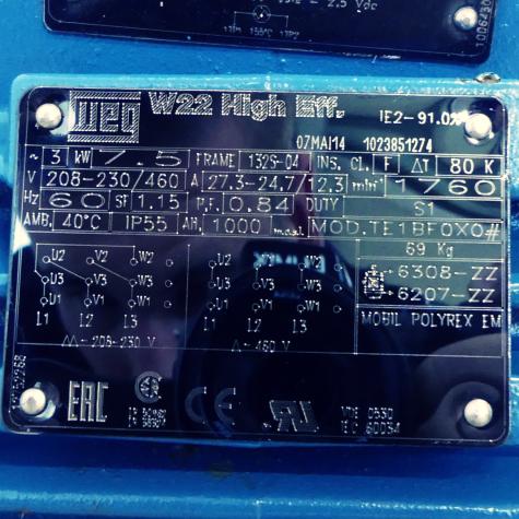 Drehstrommotor W22 High Eff.  Neu