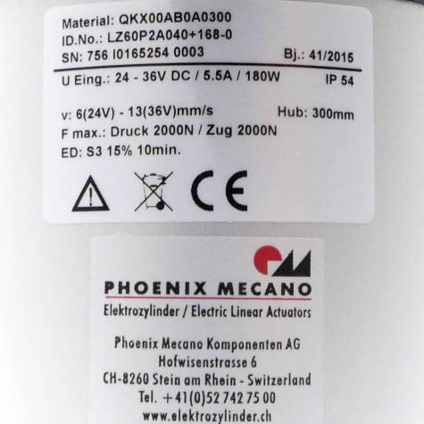 Elektrozylinder QKX00AB0A0300  
