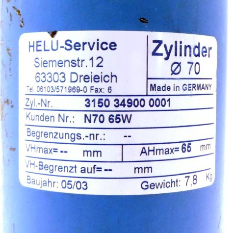 Zylinder N70 65W  Neu