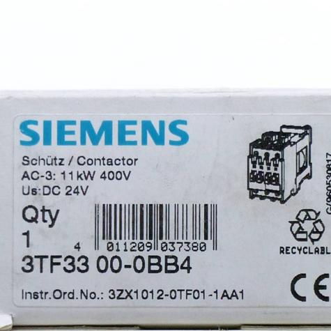 Schütz /Contactor 3TF33 00 3ZX1012-0TF01-1AA1 Neu
