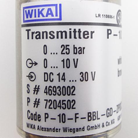 Transmitter P-10 P-10-F-BBL-GD-ZPDCZ-1ZZ New FS