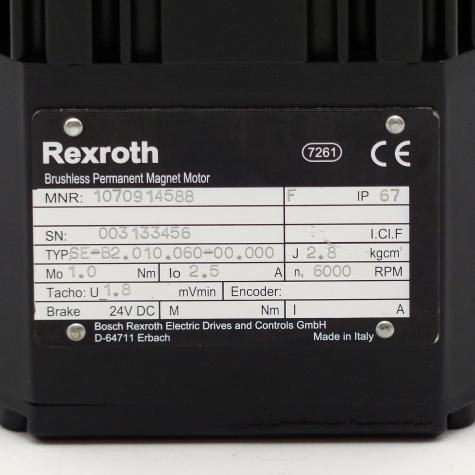 Brushless servo motor SE-B2.010.060-00.000 New