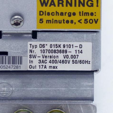 Servo Drive DS 015K 9101-D Neu OVP