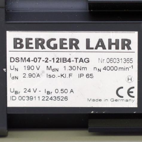 AC servo motor with brake DSM4-07-2-12IB4-TAG-190V-NTC New