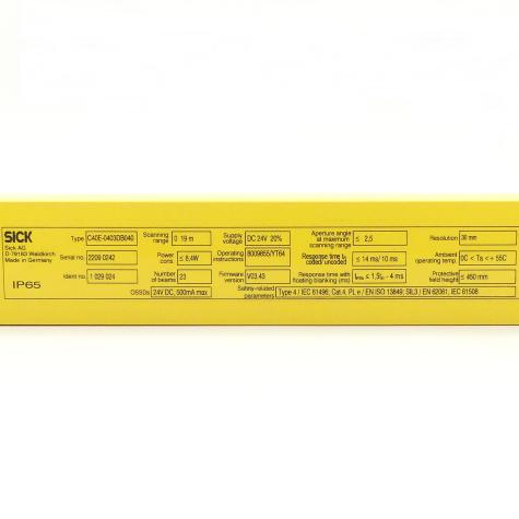 Sicherheitslichtvorhang C4000 C40E-0403DB040 Neu