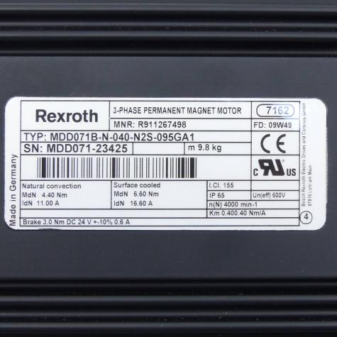 Servomotor MDD071B-N-040-N2S-095GA1 Neu