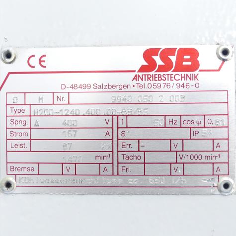 Wassergekühlter Drehstrommotor  Gebraucht