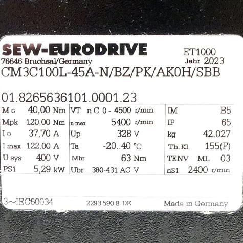 Synchronservomotor  Neu