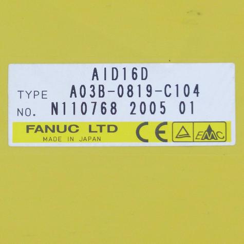 Eingangsmodul A03B - 0819 - C104  Neu