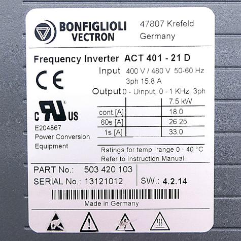 Frequenzumrichter ACT401-21D Gebraucht