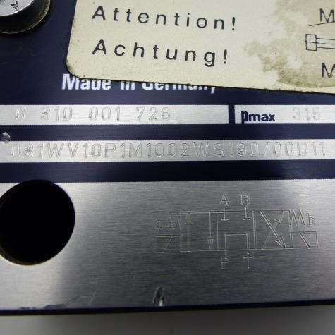 4/3 Way Valve 081WV10P1M1002WS190/00D11 0810001726 New