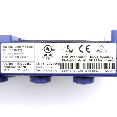 AS-i/IO-Link Module 15870  New FS