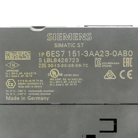SIMATIC DP interface module IM 151-3 PN ST for ET 200S  New