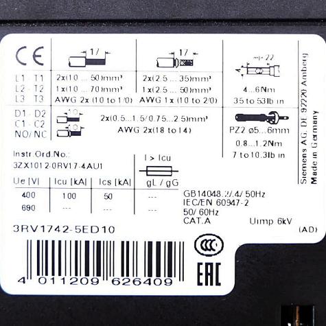 Motor Protection Switch  Used
