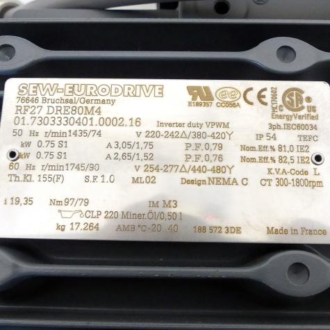 Gear motor RF27 DRE80M4 New