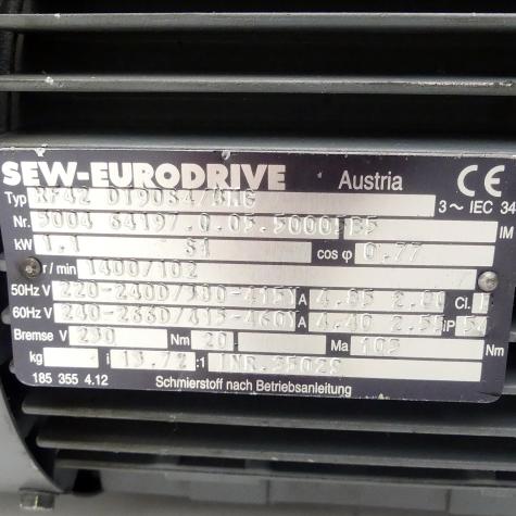 Gear motor RF42 DT90S4/BMG Used