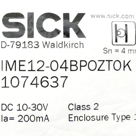 Nährungssensor IME12-04BPOZT0K New FS