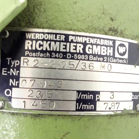 Flanschpumpe mit Motor R2-2,75/36 M0 Neu