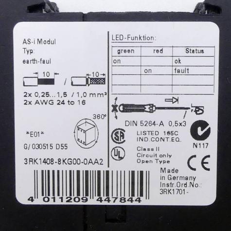 Earth fault detection module  