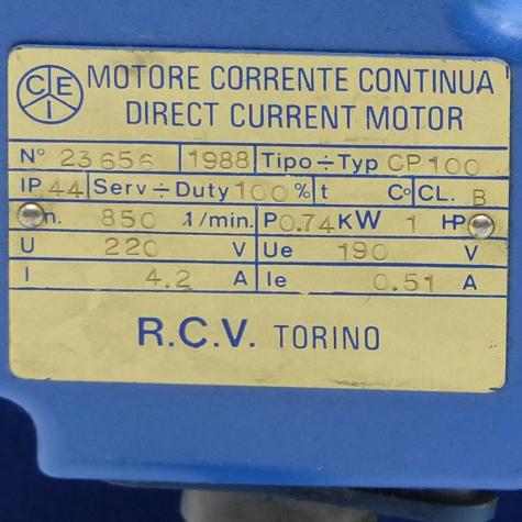 electric Motor CP 100 Used