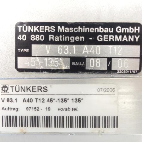 Pneumatic clamp 45° - 135 °  New
