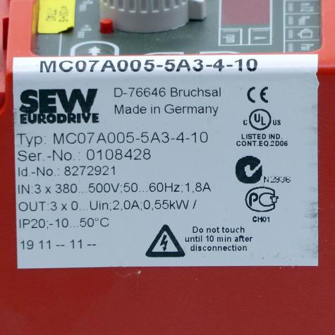 Frequenzumrichter MC07A005-5A3-4-10 