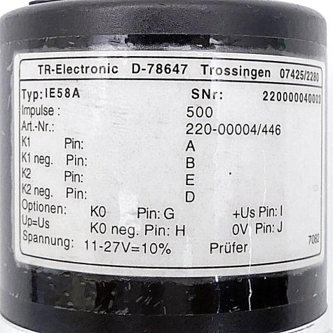Incremental rotary encoder IE58A Used