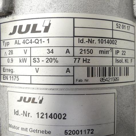 Electric motor with gearbox AL 4C4-Q1-1 Used