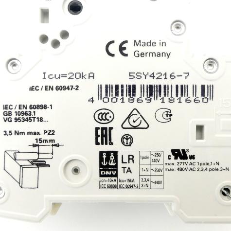 Miniature circuit breaker  