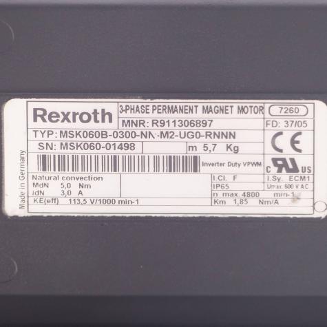 3-phase Permanent Magnet Motor MSK060B-0300-NN-M2-UG0-RNNN MSK060B-0300-NN-M2-UG0-Rnnn 