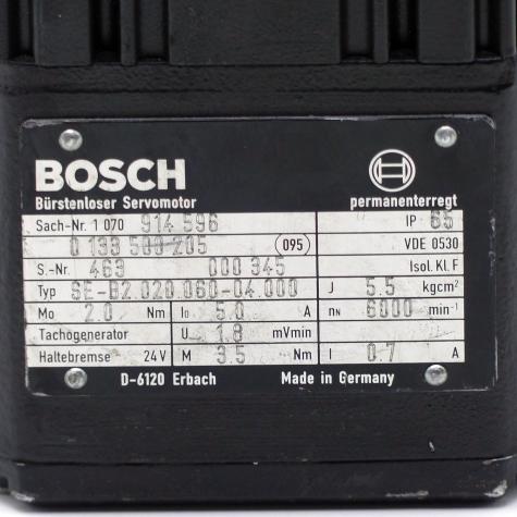 Brushless servo motor SE-B2.020.060-04.000 Used