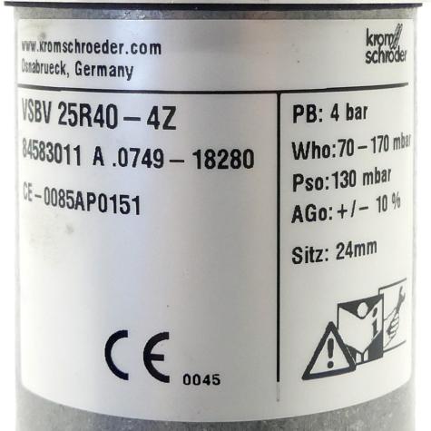 Sicherheitsabblasventil VSBV 25R40-4Z Neu