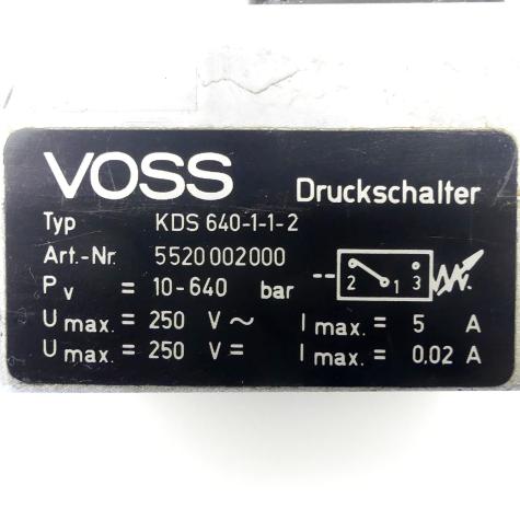 Druckschalter KDS 640-1-1-2 Gebraucht